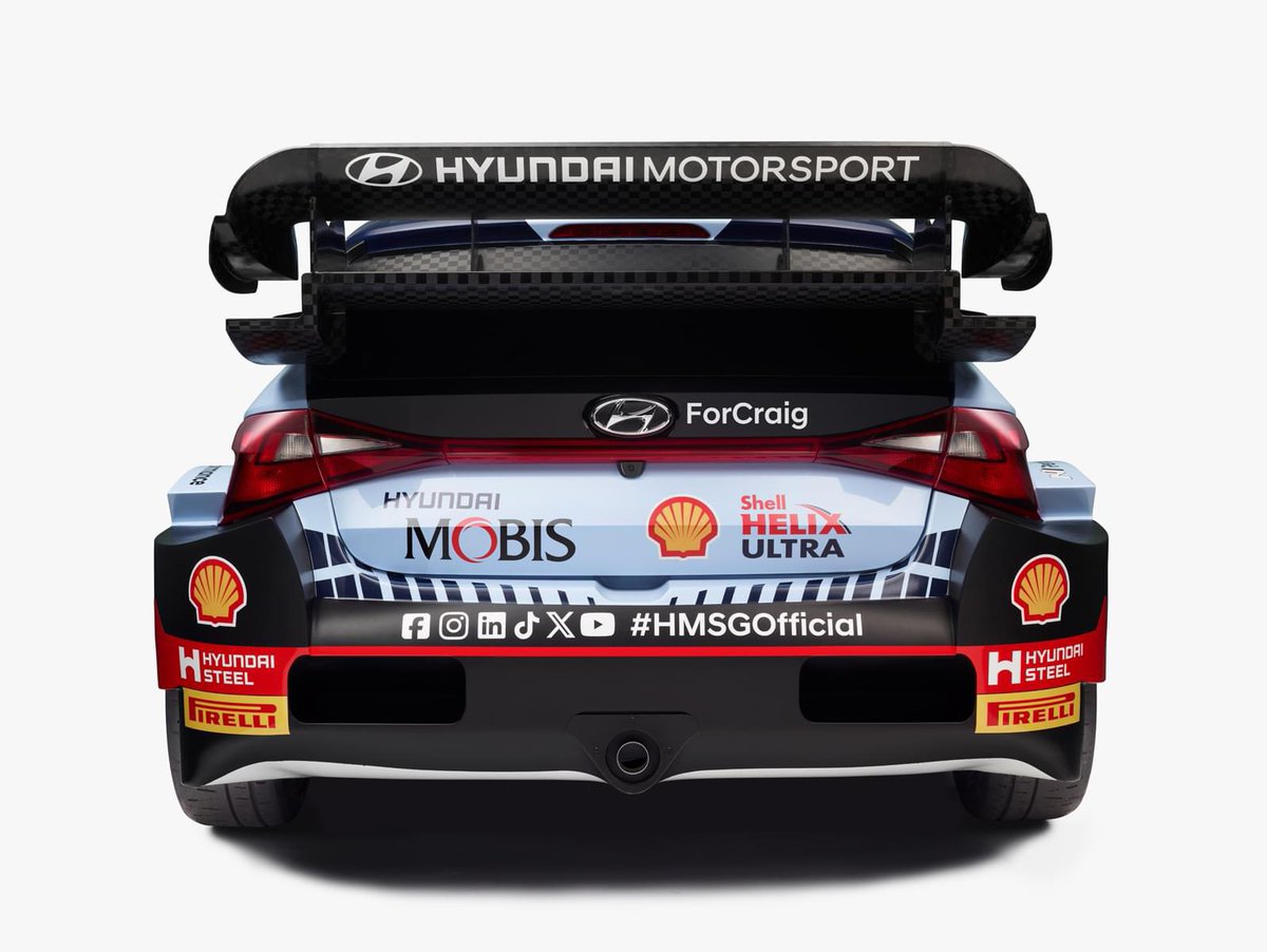 For Craig ❤️  <a href="/HMSGOfficial/">Hyundai Motorsport</a> #ForCraig #WRC <a href="/OfficialWRC/">FIA World Rally Championship</a> 
Photo: <a href="/DirtFishRally/">DirtFish</a>