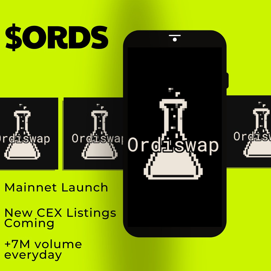 ✅ $ORDS 👇

💎 1ª BRC-20 DEX
💎 New Mainnet Launch
💎 New CEX listings soon

👉 WTF are you waiting for? This is literally going to be listed on Binance soon

⚠️LAST CALL for  $CREO $GHX $ICP $PROS $SUI $MOVR $KAS $XNA $NAKA $RIO $TIA $CSIX $CHNG $SQR $VRA $VELO $ATOR $TET $MYRO