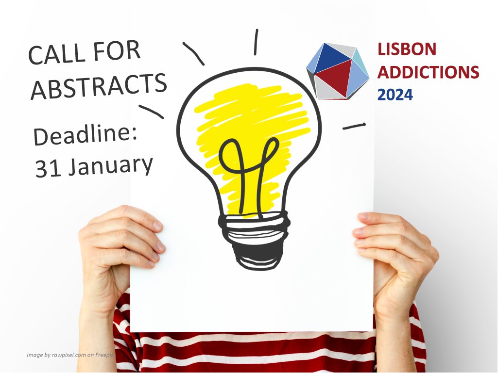 LxAddictions's tweet image. 📢The deadline for the #LxAddictions24 call for abstracts is 31 January! Take a look at the guidelines. You still have time to submit! lisbonaddictions.eu/lisbon-addicti…