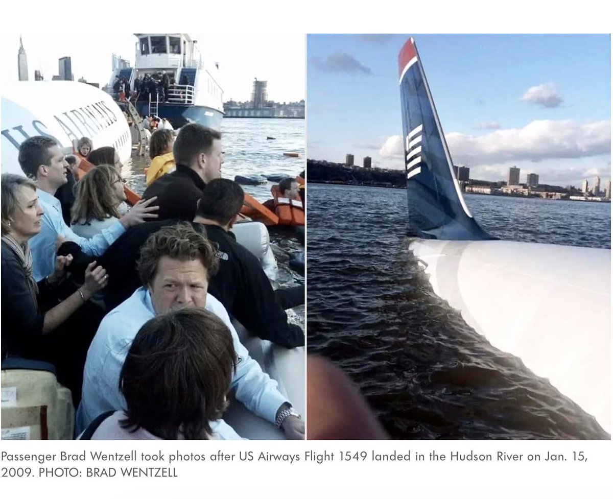 Passenger Brad Wentzell remembers Flight 1549 like it was yesterday...

"I had a perfect view of that left engine where I was sitting, and it was on fire. Sparks coming out; flames coming out," he said. "You just knew something was wrong."

Read More: ow.ly/9SoO50Qr2WB