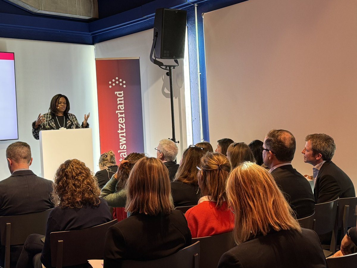 Just delivered opening remarks at the Sustainability Day event, hosted by LN @globalcompactCH and @digitalswitzerland, a cross-sector initiative that is strengthening Switzerland's digital impact. Inspiring innovations coming from @swisscom @farmerconnectsa and @zuehlke_group
