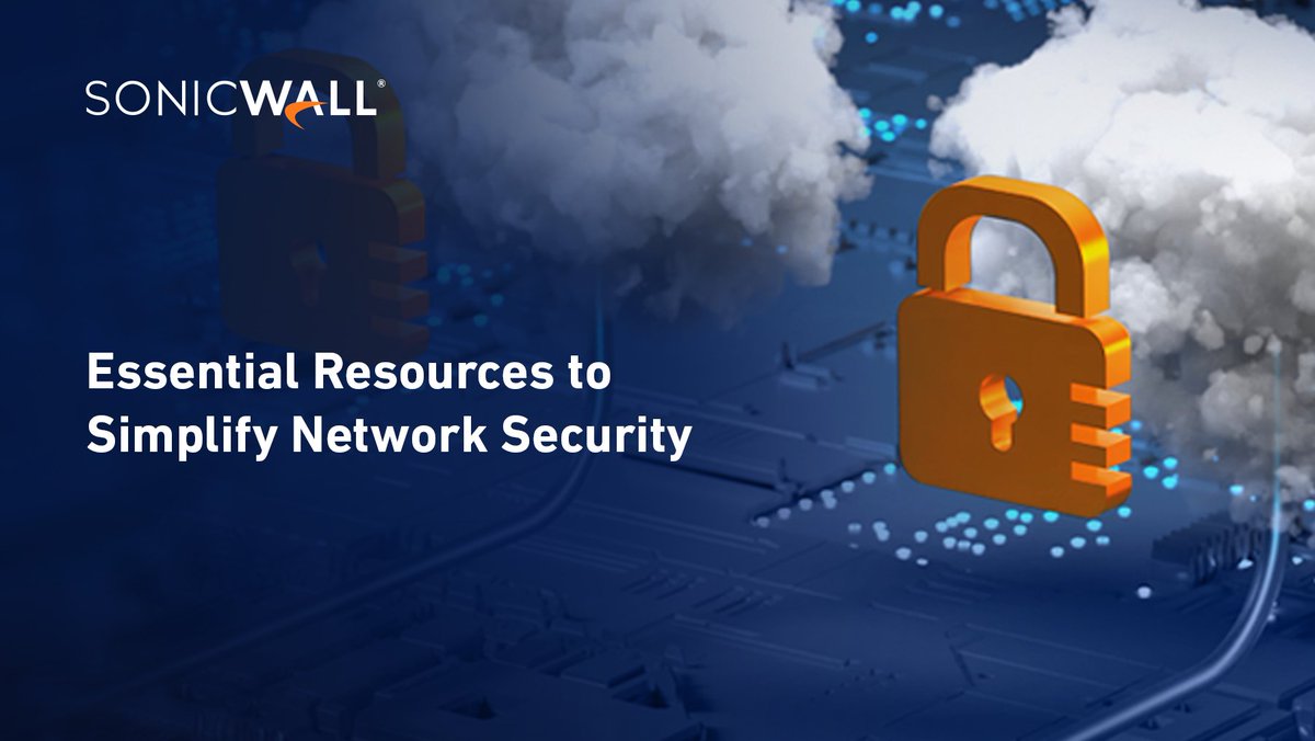 SonicWall's tweet photo. Ready to simplify your #NetworkSecurity? SonicWall’s here to show you the way. Discover our comprehensive network security resources, your one stop shop for all of the latest insights. Don't miss out, check it out now and save it for future reference. https://t.co/QUiAWUPLkI https://t.co/ZPLqdD6qhu