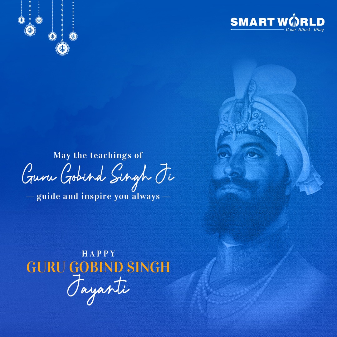 SMARTWORLDDEV's tweet photo. Smartworld extends heartfelt wishes on Guru Gobind Singh Jayanti! May his teachings of valor, equality, and spirituality light up our lives.
#GuruGobindSinghJayanti #Smartworld #SmartworldDevelopers https://t.co/w1jJTcaZuN