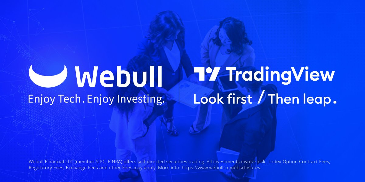 Webull and @tradingview have teamed up to empower your investment journey with advanced charts, market data access, and visual analytics tools 🙌. Want to learn more? Check out the article here 👉: webull.com/blog/135-Webul…