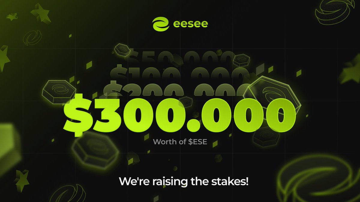 eesee_io's tweet photo. We keep the word to our users!🫡

As it was said: More users = More rewards. Well, time to prove it!

We're increasing the testnet rewards pool to $300,000 in $ESE tokens💰💰

And that's far from the limit! 
The final size of the rewards pool is up to you. Join Testnet, invite your friends and increase your rewards!📈