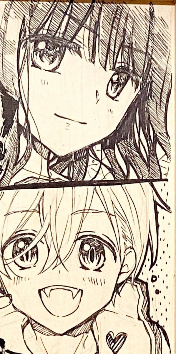 仕事以外で入り用だったので久しぶりに描いたちよせつ🍫🌹✨ 
