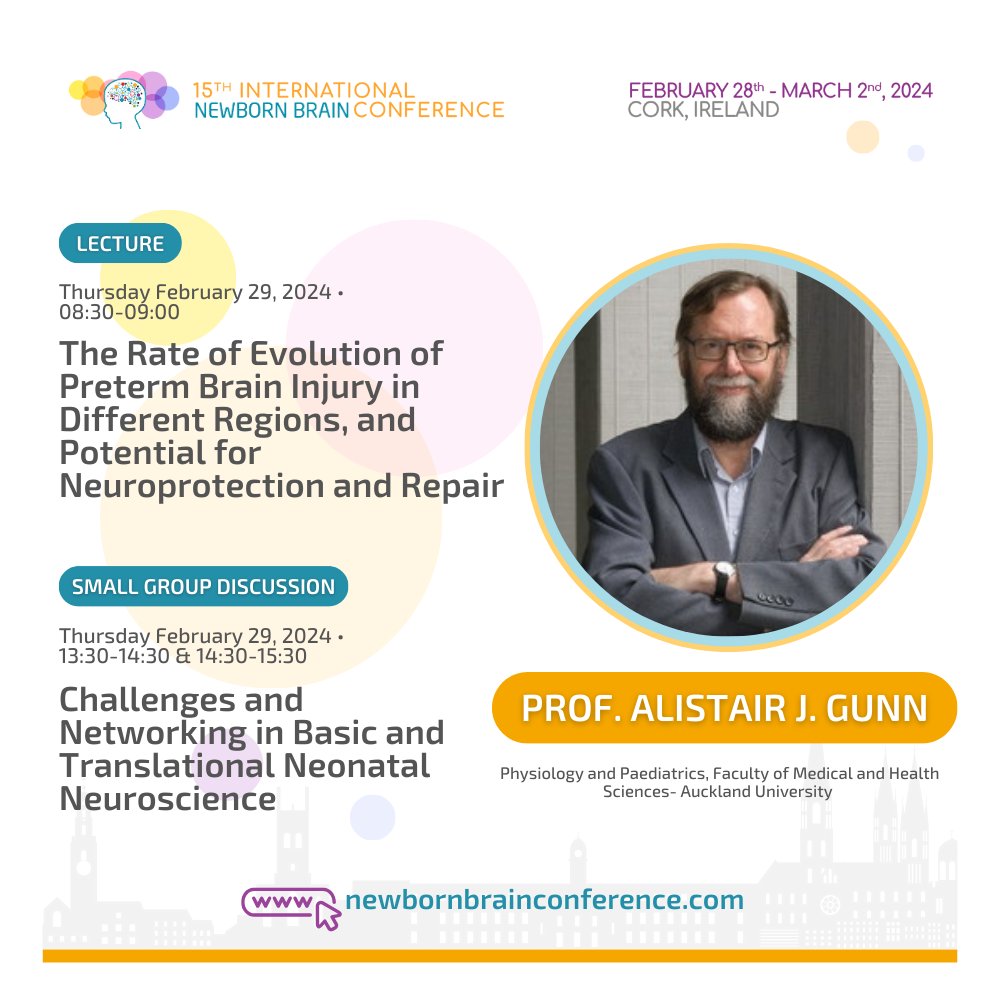 NewbornBrains's tweet photo. Prof. @a_son_of_a_gunn from the University of Auckland is all geared up to share his expertise on #PretermBrain Injury and its potential for #Neuroprotection.
Learn from #NewbornBrain Care experts only here at #INBBC 2024: https://t.co/AvR4PnfHbn
@infantcentre @nbcirl #NeoTwitter