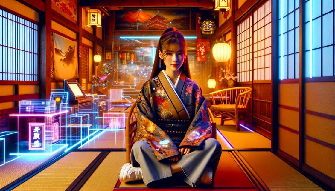 AsianCyberGals's tweet photo. @AsianCyberGals expresses Japanese Gal culture in a cyberpunk world where the past and future intersect, blending Japanese / Asian traditional cultures with pop culture. https://t.co/l0hmCZVGx8