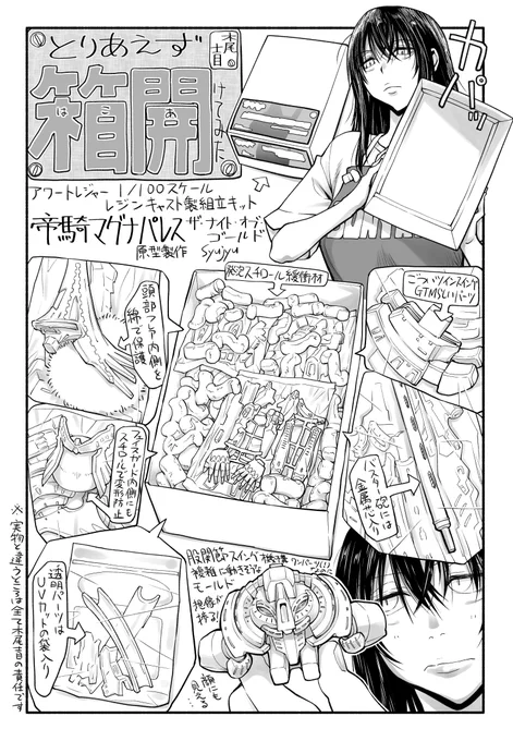 アワートレジャーのZ.A.P.を注文したので同社のマグナパレスも少しでも触っておこうと、ついでに絵にもしてみたくて描きました。とりあえず、箱開けてみた。