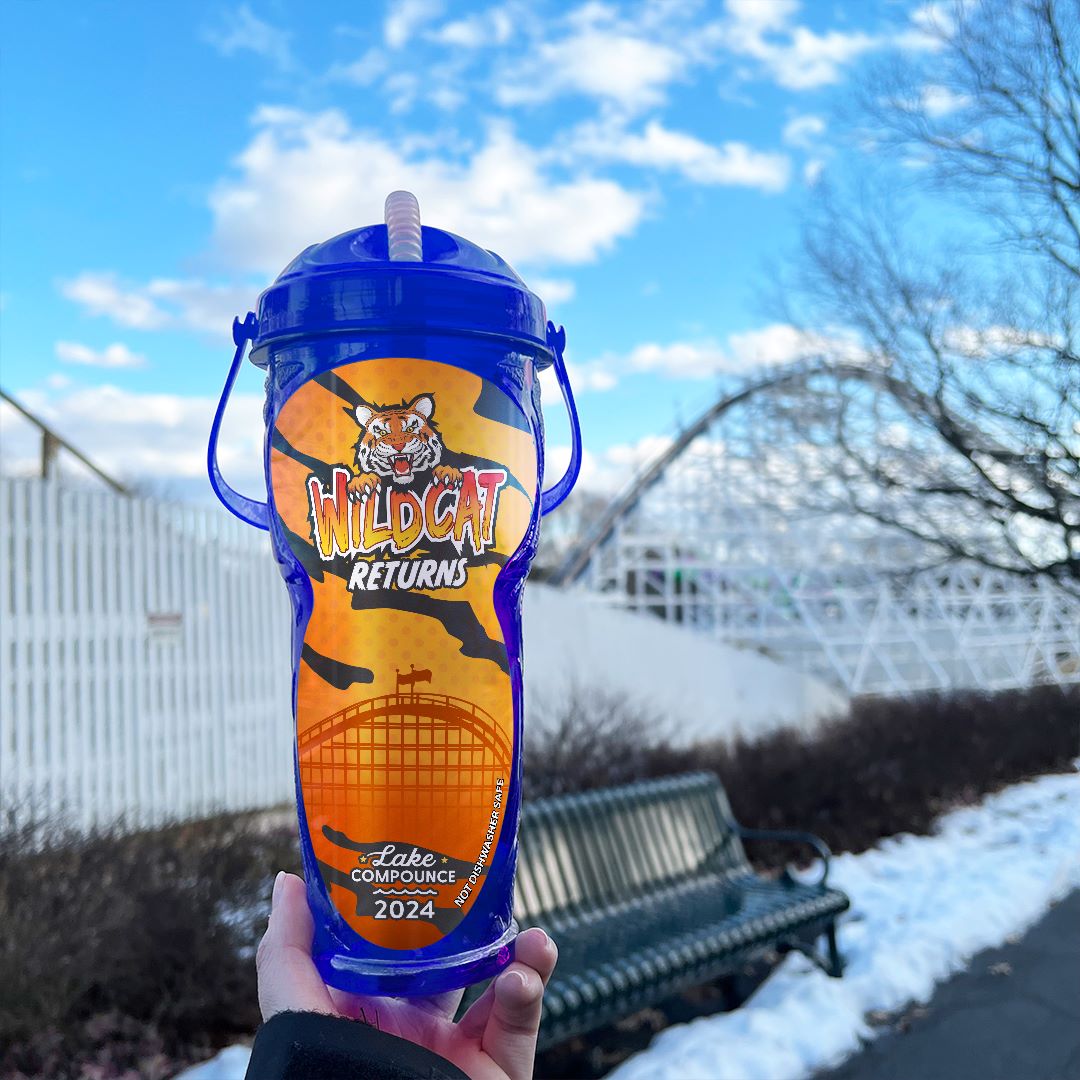 Vote for the 2024 Souvenir Cup! 🎢

To honor the return of the historic coaster, our 2024 Souvenir Cup Design will feature Wildcat. 🤩Pick from 4 different designs! 

Head over to our Facebook to cast your vote! 🐱 facebook.com/share/EQ2Wtqgd…