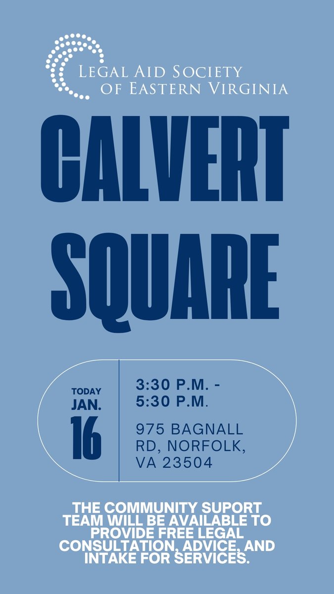 Legal Aid Society of Eastern Virginia tweet media