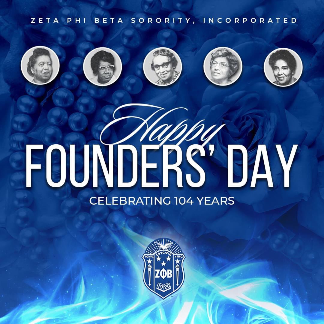 ZPhiBSPZ2002's tweet photo. Happy Founders’ Day to our beautiful Sorors of @zphibinc1920! 

Today, we celebrate 104 years of Scholarship, Service, Sisterhood and Finer Womanhood! In 1920, our 5 Pearls envisioned a sorority that would affect positive change, chart a course of action to raise the https://t.co/Hk9bwmjnXB