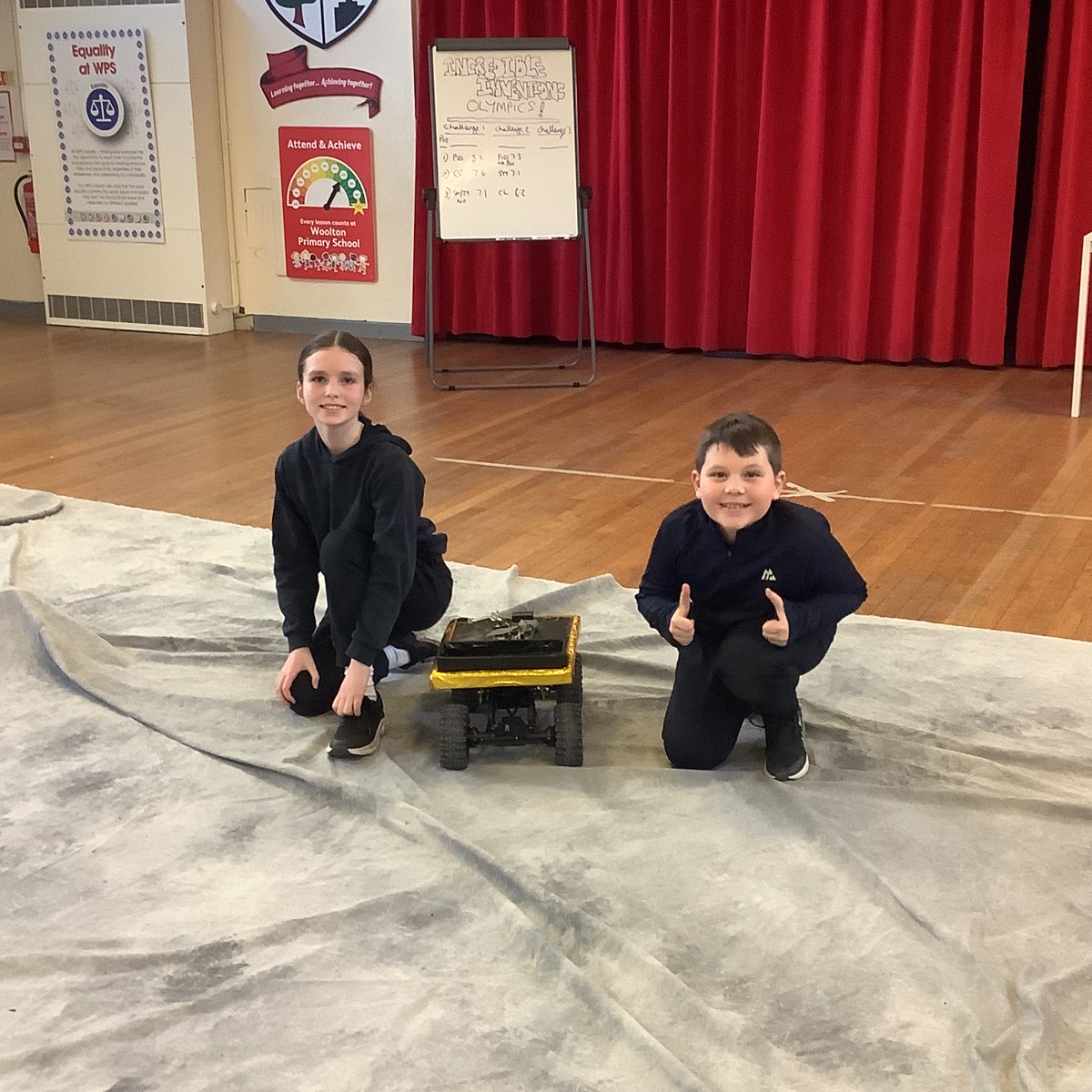 wooltonprimary's tweet image. Well done to Amelie &amp;amp; Harry who won the Incredible Inventions Olympics #WPSCreativity 😊👍