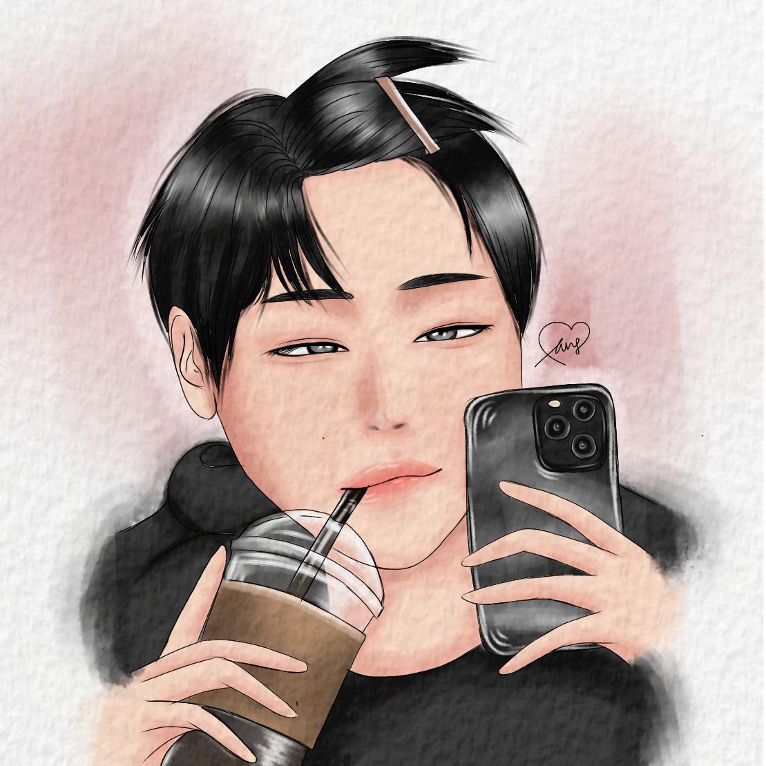 Who is he??✨💗

Trying new style, so cute😻💕
#art #fanart #artist