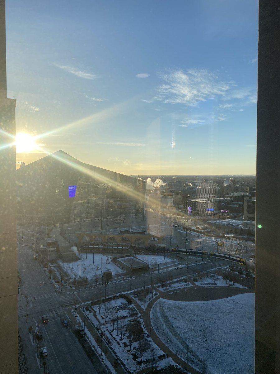 Beautiful view from the office this morning. It’s nice to see the sun again!