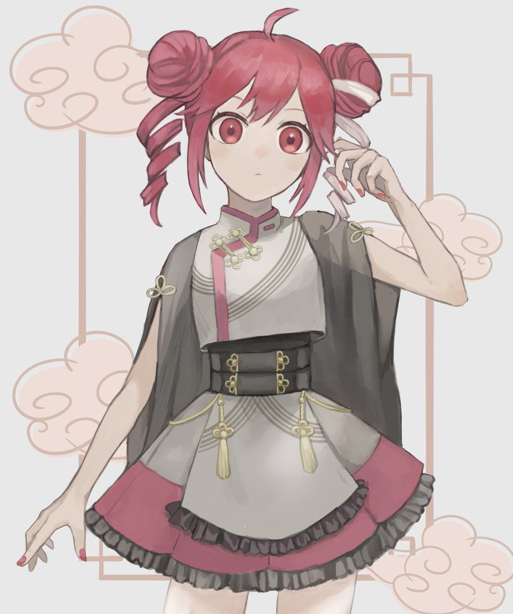 重音テト 「お団子テトが描きたくてチャイナ風アレンジ #重音テト 」|あめいろたまねぎのイラスト