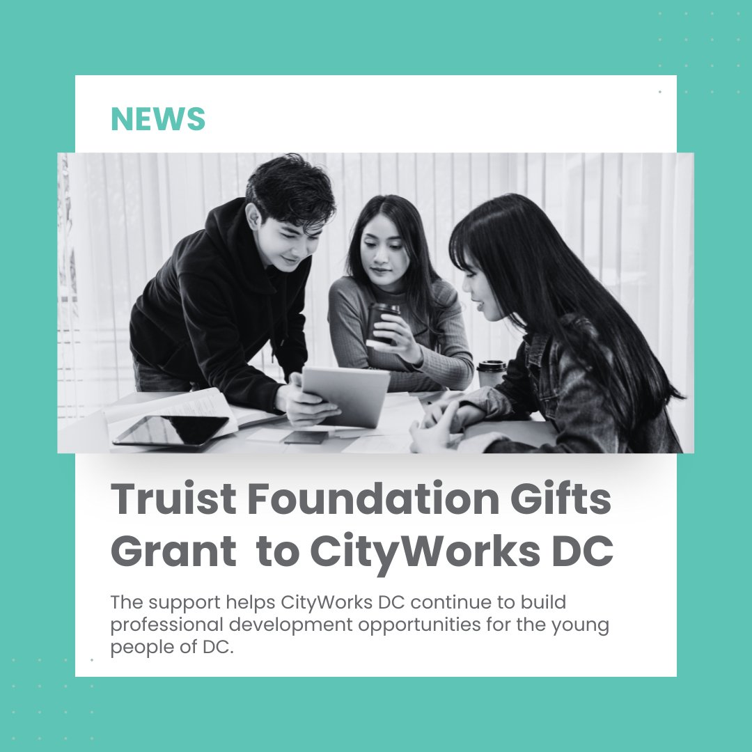 We’re excited to announce that we’ve received a #TruistFoundation grant to support our work to accelerate economic mobility for early career professionals in  DC! We are honored to have their support. Learn more about the foundation: truist.com/purpose/truist…