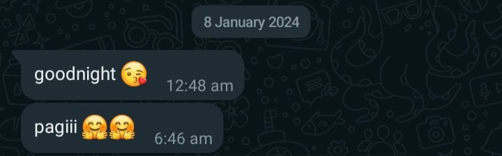lizzy_kookiee's tweet photo. @convomf Gapernah pake kata2 last chat di aku gtu sih, tp selalu dia yg terakhir dan awal ngechat https://t.co/acmElX8uKE