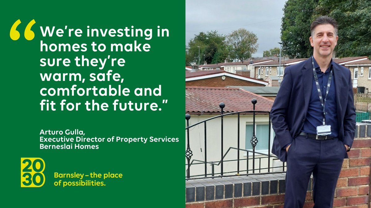 We’re investing in homes to make sure they’re warm, safe, comfortable and fit for the future 💚 Our Capital Investment Programme is delivering an ambitious scope of improvements across our housing stock, bringing lots of benefits for our tenants and the environment #Barnsley2030