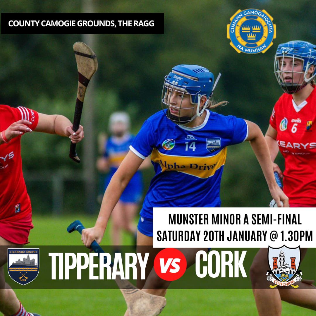 🚨 Big game this Saturday in the Munster Minor A Championship @MunsterCamogie 📸@MartysPhotos91