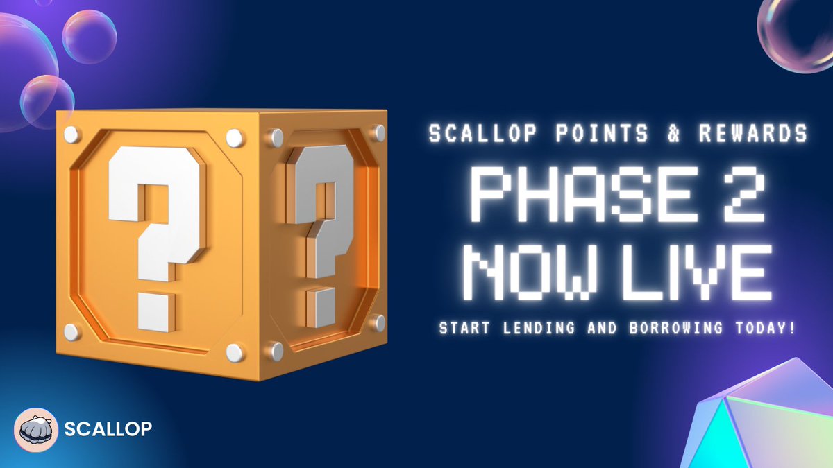 The Wait Is Over... Lend and Borrow on Scallop to qualify for upcoming rewards on PHASE 2! ⏳PHASE 2 Period: ~2 Weeks Track your scores now: airdrop.scallop.io