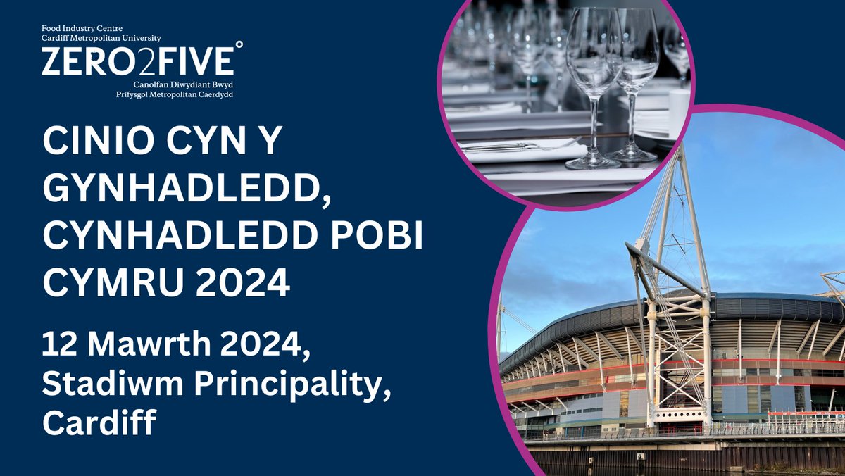 Mae tocynnau bellach ar werth ar gyfer Cinio Cyn-gynhadledd Cynhadledd Pobi Cymru 2024. Ymunwch â ni ac aelodau eraill o'r diwydiant pobi yn Stadiwm Principality ddydd Mawrth 12 Mawrth 2024am bryd tri chwrs gydag adloniant a thaith stadiwm.
estore.cardiffmet.ac.uk/product-catalo…