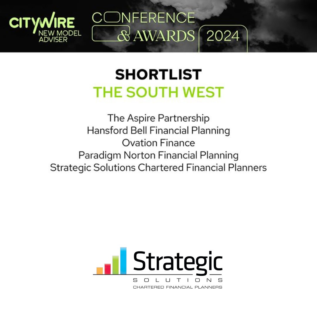 We're pleased to be featured in the shortlist for the 2024 <a href="/NewModelAdviser/">Citywire New Model Adviser</a>'s regional awards which celebrate some of the best advice firms in the UK.

The winners will be revealed on 1st February at a ceremony in London 🏆🤞

#NMAAwards2024 #Awards #Finance #FinancialAdvice
