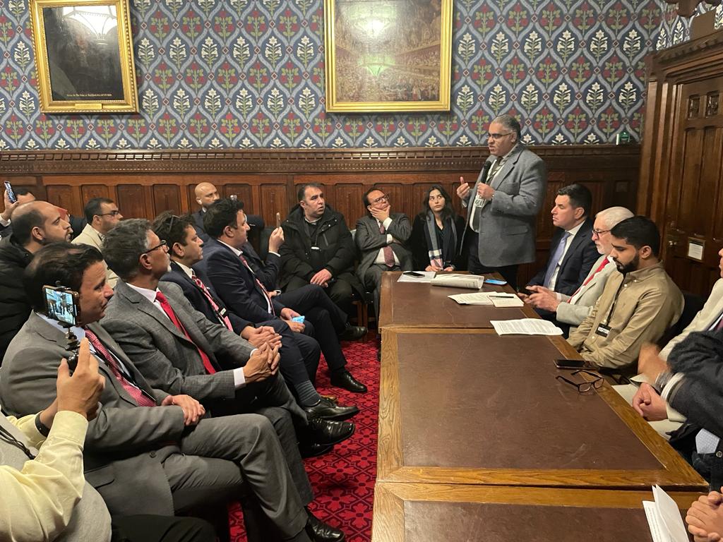 Kdanish123's tweet photo. UKPNP International Conference On Kashmir in  The House Of Commons United Kingdom UK 15.01.2024.
................
United Kashmir People's National Party (UKPNP) International Conference titled "Forced Division and Injustices in Jammu and Kashmir: 

@shaukatkashmiri
@ukpnp https://t.co/T29dA9jpQk
