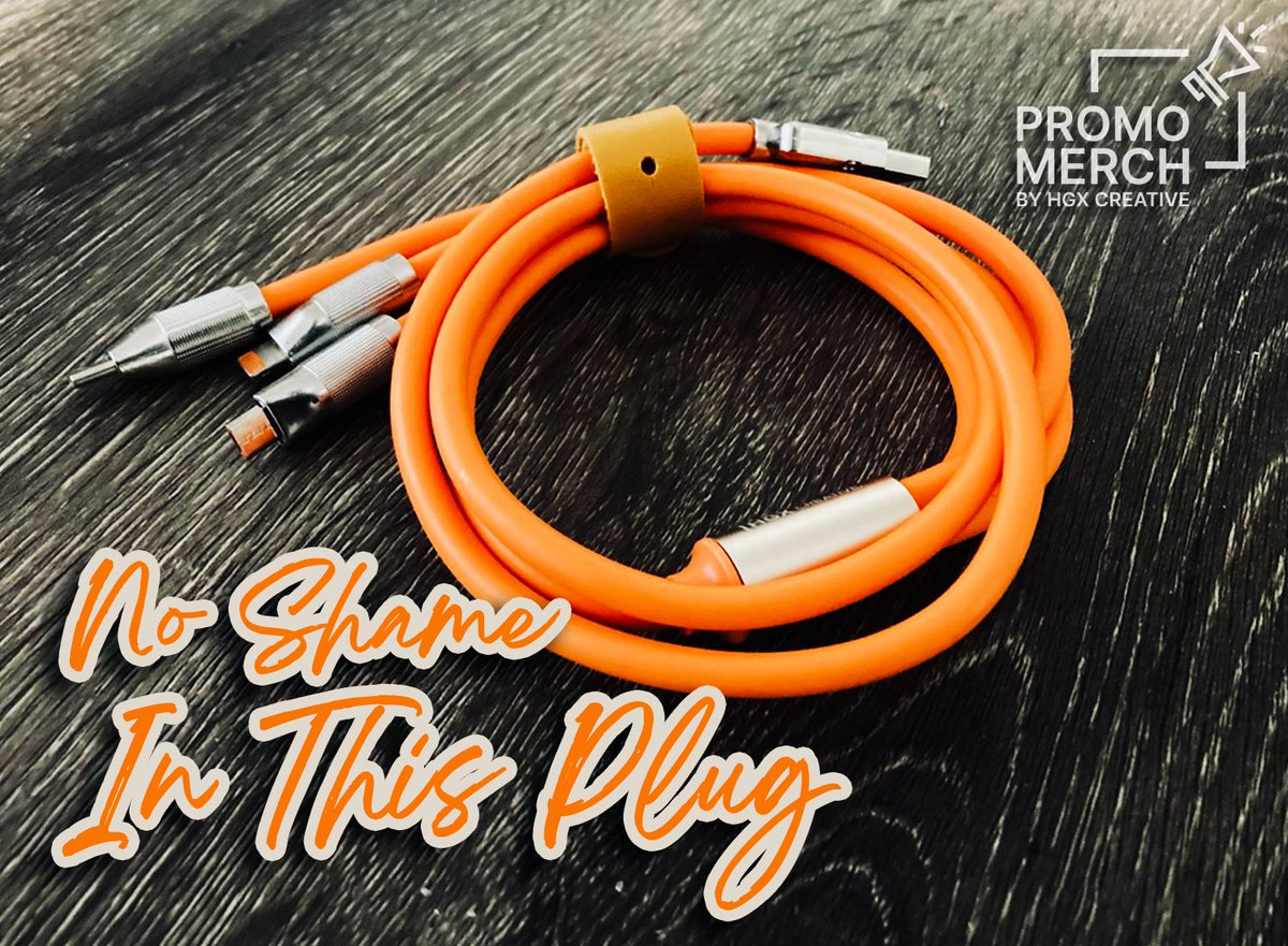 hgxcreative's tweet photo. Back by popular demand is our heavy-duty charging cable with three interchangeable charging tips that are compatible with most devices.

Want one? Contact us or comment below to get one when you place your next promo order.

Offer good for as long as they last! https://t.co/eVS2txZffe