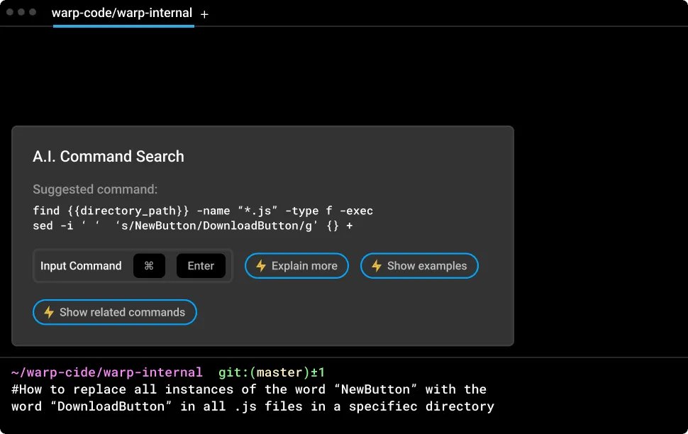 kerrongordon's tweet photo. Warp is a modern, Rust-based terminal with AI built-in https://t.co/8Zd9iAwVbF https://t.co/Xa91PbD6mn