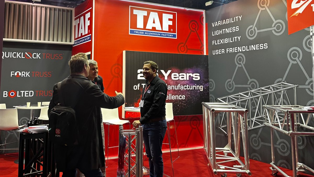 TrussAluFactory's tweet photo. We're into the second day of talking truss at the CUE exhibition in Rotterdam! Whether you prefer a Quicklock, Fork or Bolted connection system, TAF #truss has you covered.
Visit us at stand number 1.312 to discover all that our truss and #SupportStructures have to offer! https://t.co/jR6b2mmej4