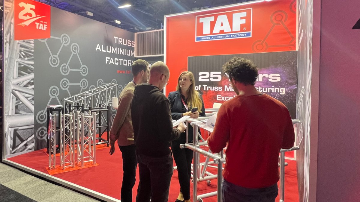 TrussAluFactory's tweet photo. We're into the second day of talking truss at the CUE exhibition in Rotterdam! Whether you prefer a Quicklock, Fork or Bolted connection system, TAF #truss has you covered.
Visit us at stand number 1.312 to discover all that our truss and #SupportStructures have to offer! https://t.co/jR6b2mmej4