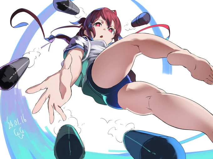 #艦これ版真剣お絵描き60分一本勝負_20240116