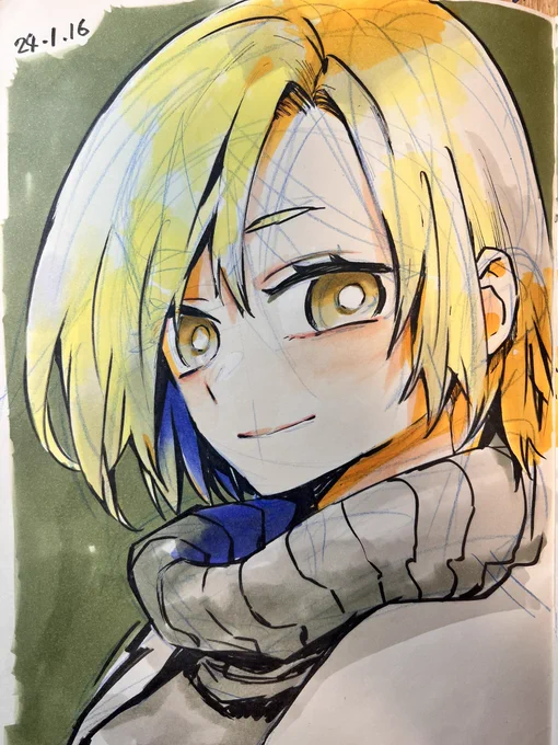定期的に描いてる同じ構図で同じ子。