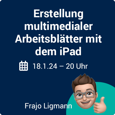 FOKUS EVENT: Mit Keynote, Pages oder Numbers Arbeitsblätter gestalten.
digitalebildungswochen.online/courses/erstel…