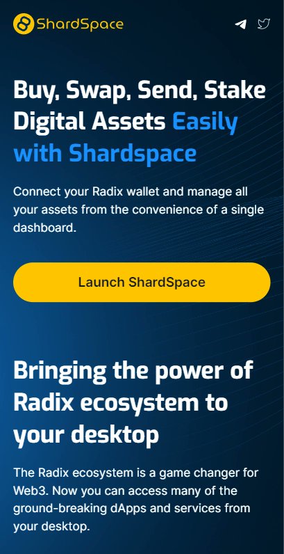 a_vaunt's tweet image. ShardSpace is described as a Radix Ecosystem Portfolio Manager. 

Providing a platform that bridges the gap between the user and the Radix ecosystem of assets and services.

It aims to facilitate the management of digital assets by leveraging the security measures inherent to the…