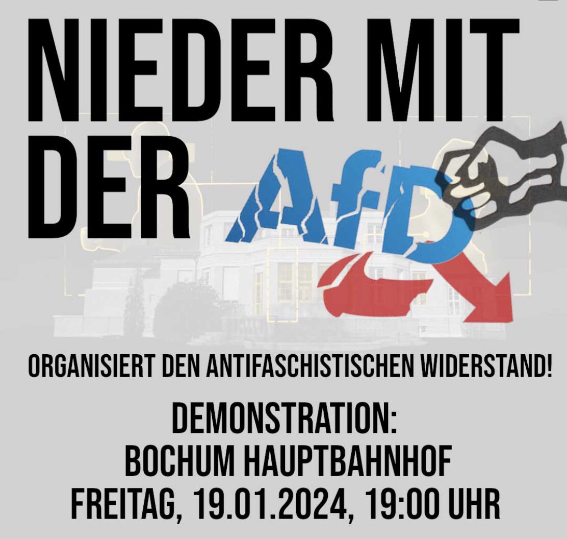 Auch meine kleine Stadt macht jetzt mobil gegen die #noafd. Mehr Infos gibt es hier bo-alternativ.de/2024/01/15/fre…