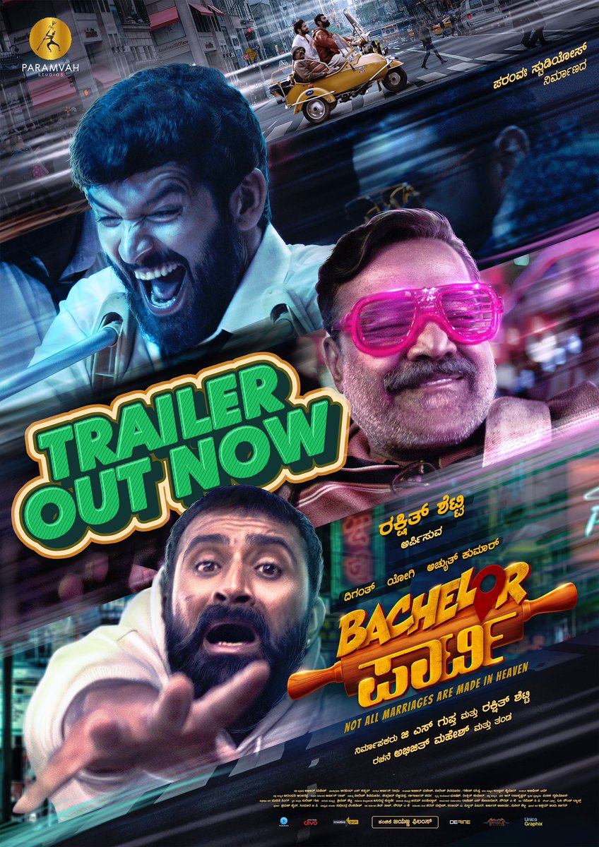 #BachelorPartyTrailer is now out, watch it guys

Trailer Link: bit.ly/BachelorParty-...

#BachelorPartyOnJan26 @iAm1289 @diganthmanchale @LooseMada_Yogi
@rakshitshetty
#AchyuthKumar @SiriRavikumar #BalajiManohar  @ShineShetty_
@Bhushandance @ParamvahStudios

#BachelorPartyMovie