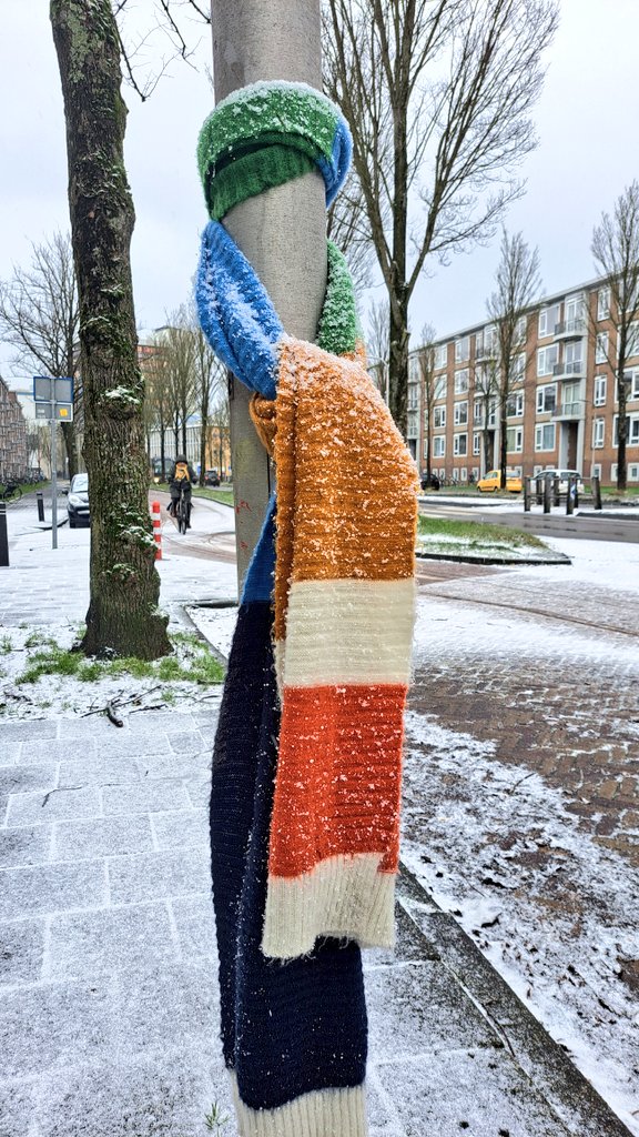 Winter yn Liwwadden ❄️🧣 #sjaal #leeuwarden