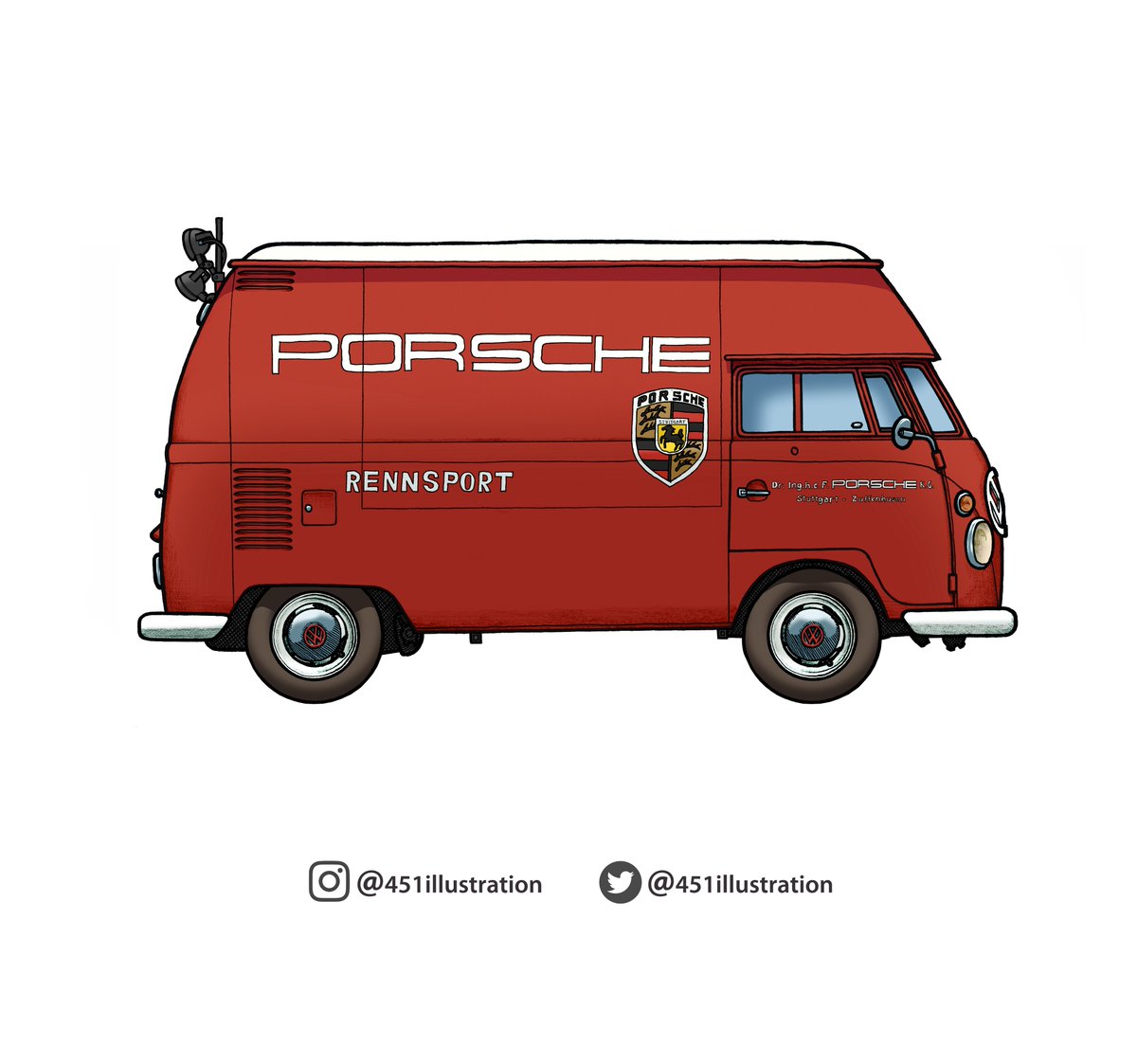 #VW #vwcamper #Volkswagen #porsche #rennsport #type2 #vwtype2 #classiccar #vwsplitty #veedub #VWaircooled #aircooled #vwclassic #drawing #art #artwork #illustration #illustrator #carillustration #vwlifestyle #retro #oldskool #vintage