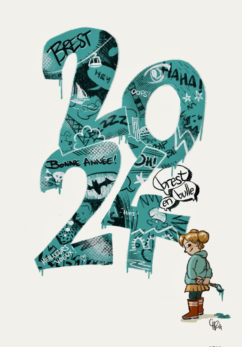 Brestenbulle's tweet photo. La toute nouvelle équipe de Brest en Bulle se plie en 4 pour vous préparer la prochaine édition du festival BD le week end du 21 et 22 septembre 2024 aux Capucins ! Retenez la date !

Illustration : Keryoan https://t.co/k5O9xZc6hE