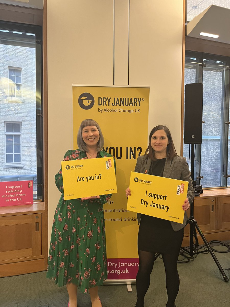 We’re here in parliament today for our @dryjanuary event with the @APPGAlcoholHarm talking about Dry January! #DryJanuary