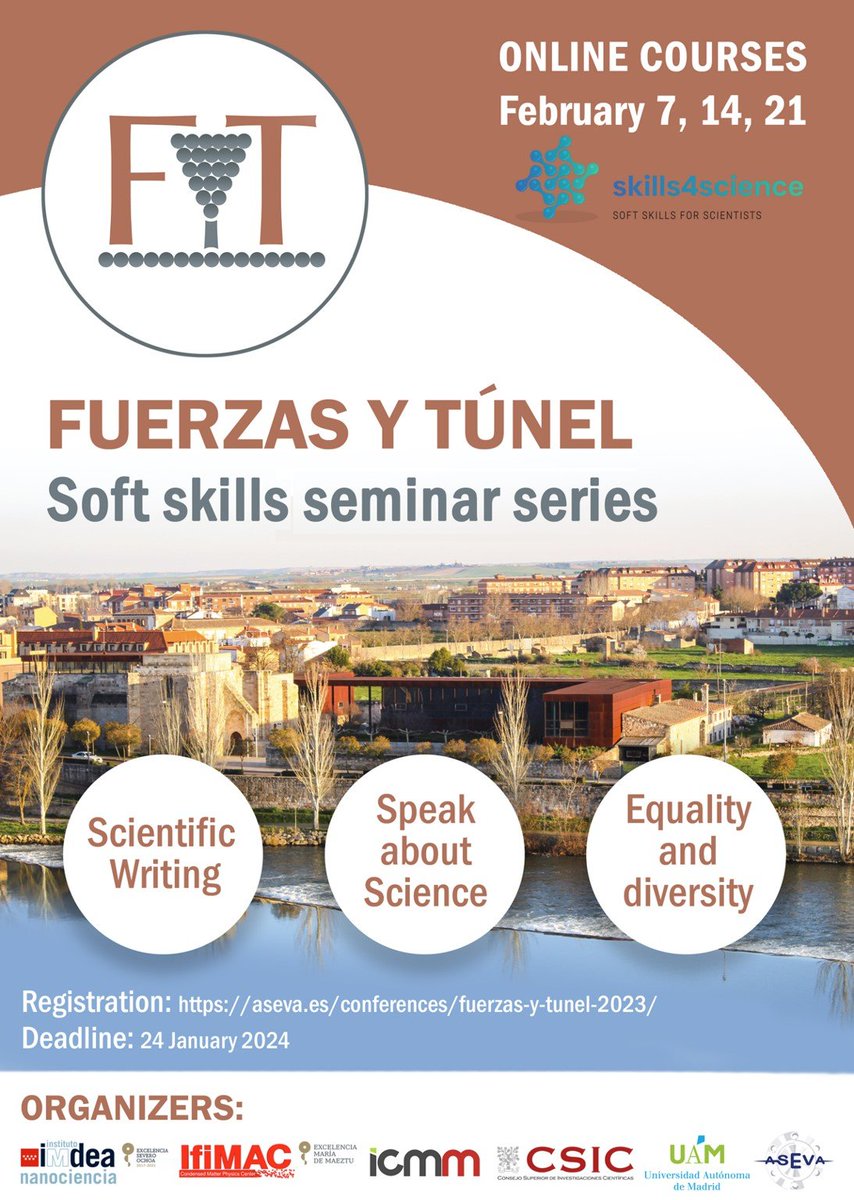 Gran oportunidad de atender formarte más allá de la ciencia: Fuerzas y Túnel Soft Skills Seminar Series aseva.es/conferences/fu…