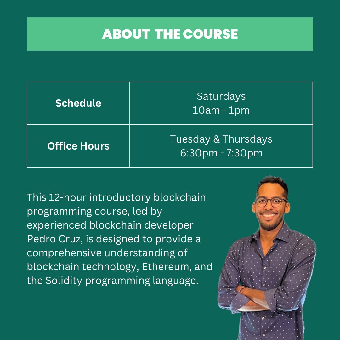 prblockchain1's tweet photo. 🚀 Announcing the Launch of Our Blockchain Development Course: Learn Solidity and Build Web3 Apps!

Apply now and embark on a journey to master Solidity and become proficient in Web3 development!

https://t.co/ShsFNq0wy8 https://t.co/MN5YoK1y8g
