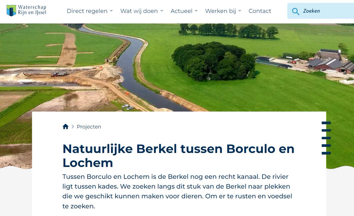 Natuurlijke Berkel tussen Borculo en Lochem. wrij.nl/projecten/natu…