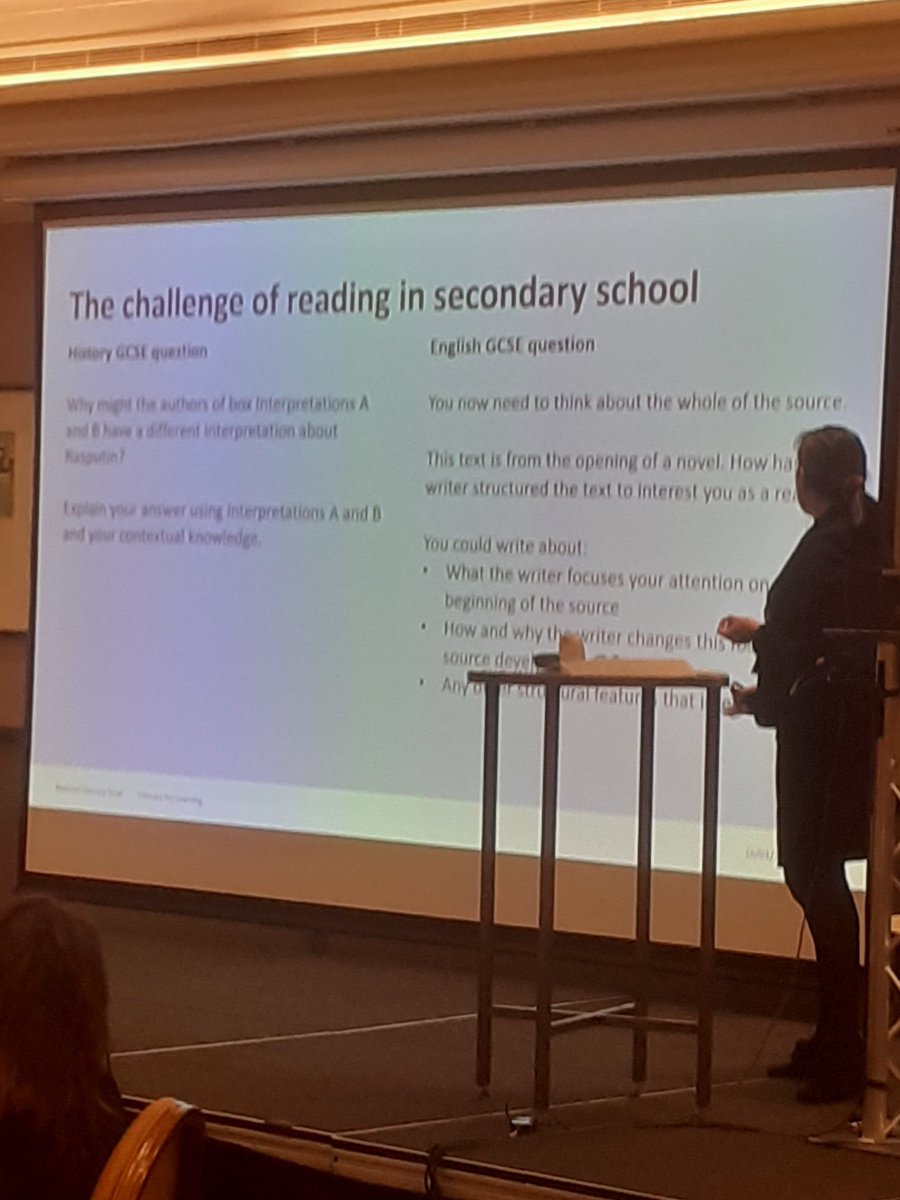 'The Literacy leadership role should be viewed as a conductor of an orchestra and open up conversations with other departments to support pupils effectively' Encouraging words from Nisha from @Literacy_Trust #ASCLLiteracy @ASCL_UK