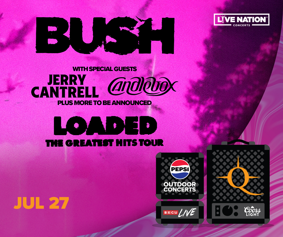 Another new show? Rock on! Bush with Jerry Cantrell and Candlebox Date: Sat, Jul 27 | 6:30pm Camas & App Presale: Thu, Jan 18 | 10am On Sale: Fri, Jan 19 | 10am