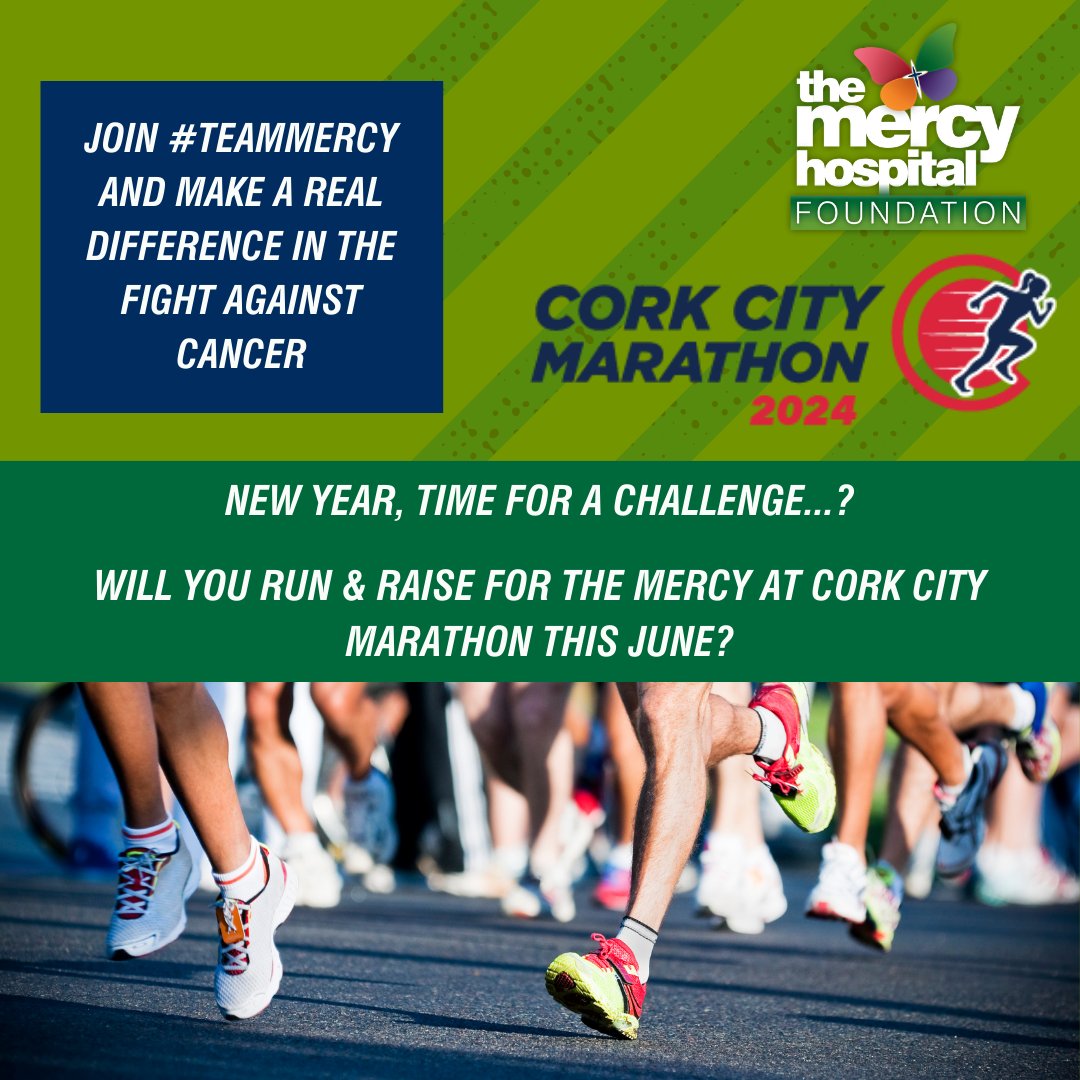 The Mercy Foundation (@mercyfoundcork) on Twitter photo Join the ultimate Run & Raise challenge at <a href="/TheCorkMarathon/">Cork City Marathon</a>🏅Conquer fitness goals while making a difference for <a href="/Mercycork/">Mercy University Hospital Cork</a>.
📅 Event Details:
📍 June 2, 2024
📍 Cork City
🌐Register 👇mercyhospitalfoundation.ie/event/cork-cit…
🏃♀️Turn resolutions into revolutions!🏃♂️
#RunForACause 🏁 Join the ultimate Run & Raise challenge at <a href="/TheCorkMarathon/">Cork City Marathon</a>🏅Conquer fitness goals while making a difference for <a href="/Mercycork/">Mercy University Hospital Cork</a>.
📅 Event Details:
📍 June 2, 2024
📍 Cork City
🌐Register 👇mercyhospitalfoundation.ie/event/cork-cit…
🏃♀️Turn resolutions into revolutions!🏃♂️
#RunForACause 🏁