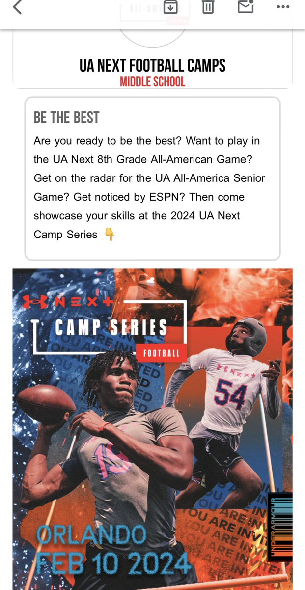 Thank you <a href="/UnderArmor1998/">UnderArmor</a> for the invite <a href="/RecruitGeorgia/">Recruit Georgia</a> <a href="/UGAAthletics/">Georgia Bulldogs</a>