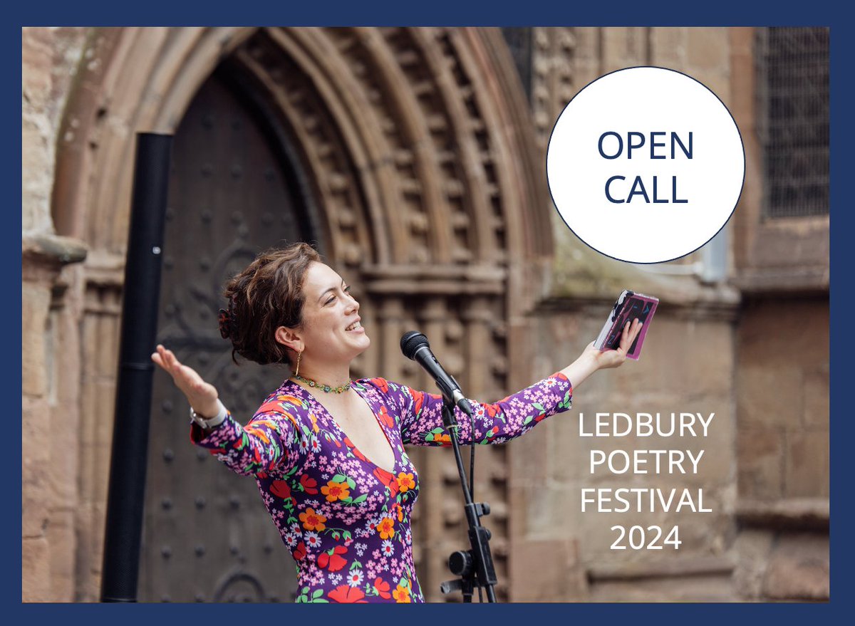 Exciting News! Would you like to perform at Ledbury Poetry Festival this summer? We're launching a nature/environment-themed Open Call for 3 poets to perform on Sat 6th July. Find out more ledburypoetry.org.uk/home/ledbury-p… Closing date 29 Jan @ace_midlands @writingwestmids @PoetrySociety